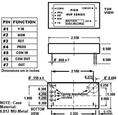 HVP6N高壓可編程電源模塊6KV
