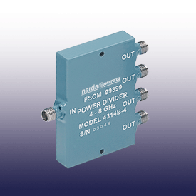 4312C-4   功率分配器和混合器-SMA（F）4-Way 0.5至26.5 GHz 30 Watt（八度頻段）