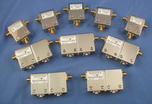 RADITEK同軸隔離器和循環器低頻（500mh z -699mh z）