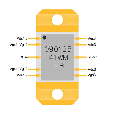 ?AM09012541WM-B-SN-R GaAs MMIC功率放大器AMCOM